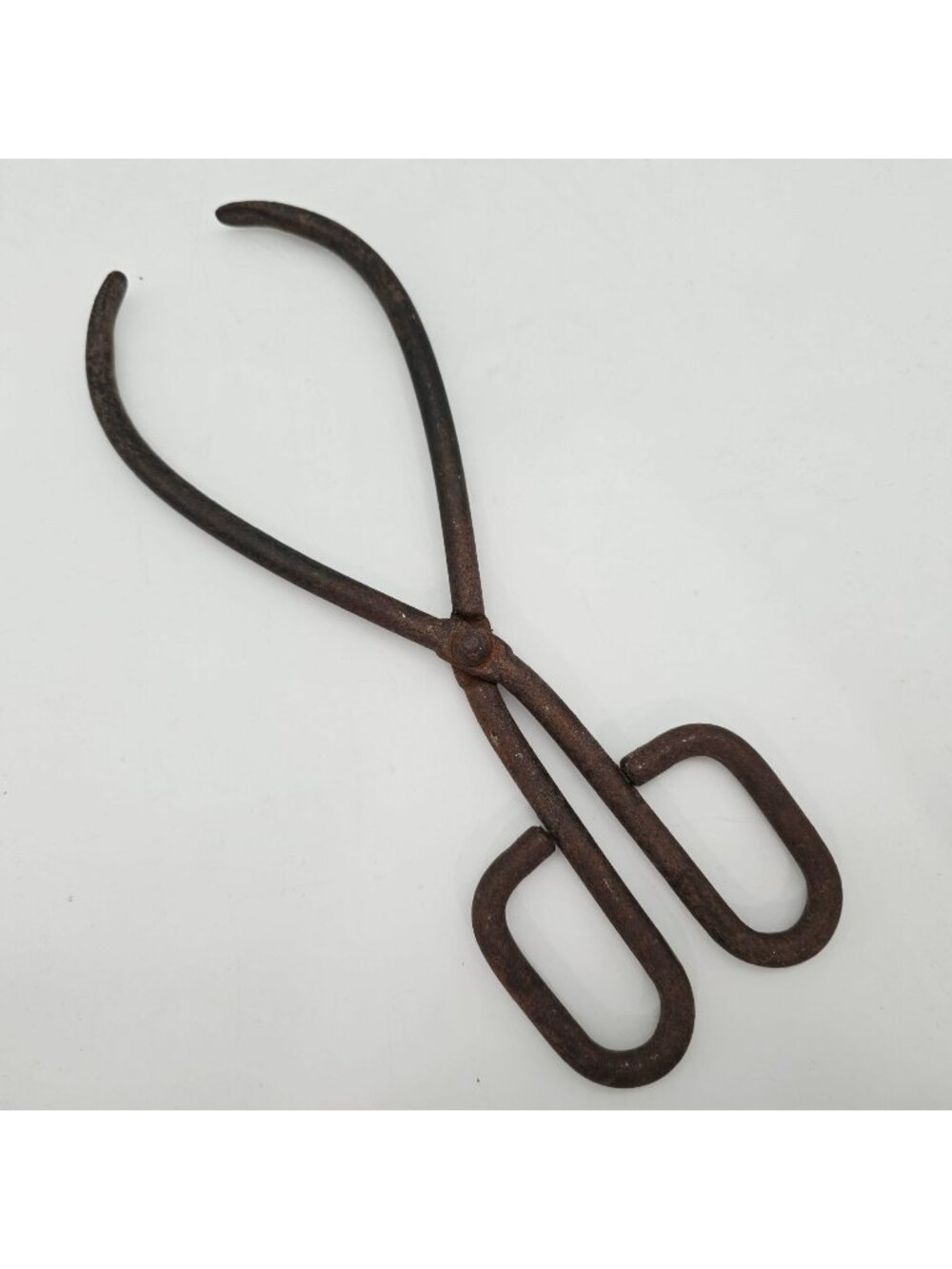 Antique Steel Coal Tongs Fire Accessories UK 9.5"